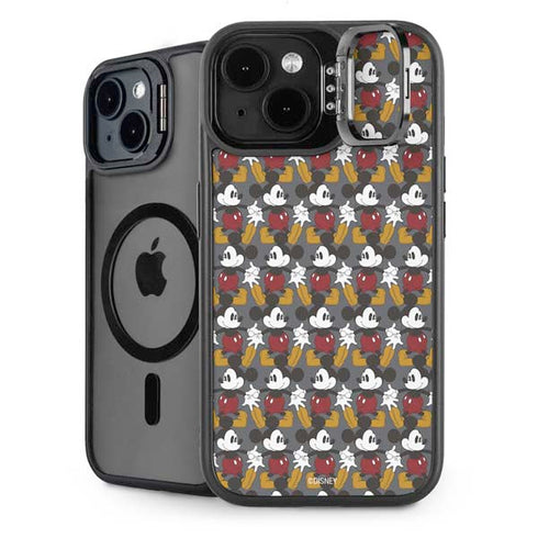 Disney Mickey Mouse Vintage Pattern iPhone 15 Kickstand Case
